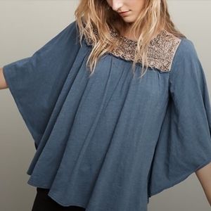 Athropologie Deletta Josephine Embellished top